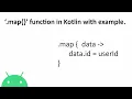 Kotlin QuickTalks What is map function and its uses with example