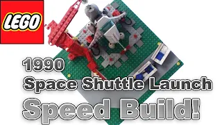 Speed Build Review LEGO 1990 Space Shuttle Launch 1682