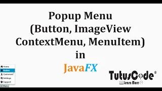 PopupMenu ContextMenu and MenuItem - JavaFx