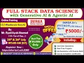 FULL STACK DATA SCIENCE with Generative AI Agentic AI Weekends Batch Online Training DURGASOFT