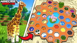 I Built a ZOO for REAL LIFE Animals in Minecraft Hardcore!
