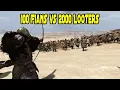 Download Lagu 100 Fian Champions vs 2000 Looters - Mount \u0026 Blade 2: Bannerlord
