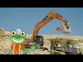 Excavators For Kids | Construction Trucks | Gecko's Real Vehicles