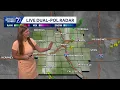 Showers stay mostly south of Omaha tomorrow morning