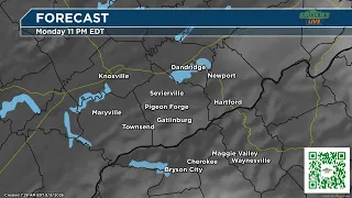 Hour by Hour Future Radar for Monday