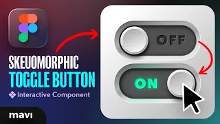Create a Skeuomorphic Toggle On Off Button in Figma