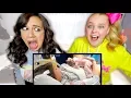 REACTING TO RAW FOOTAGE OF MY BIRTH WITH JOJO SIWA