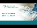 How to File Your Sales Tax Return webinar