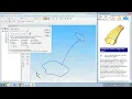 Tut 13 Swept Protrusion SolidEdge V20 machine design tutorial CAD Mechanical Engineering