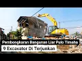 Download Lagu pembongkaran bangunan liar pulo timaha babelan bekasi, 9 unit alat berat excavator di terjunkan