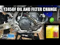 YZ450F OIL CHANGE Save money and do it yourself