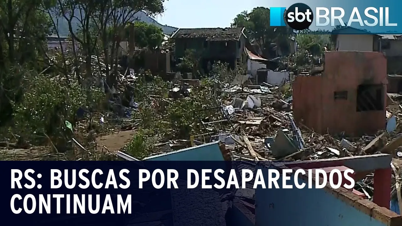 Bombeiros continuam as buscas com ajuda de cães farejadores | SBT Brasil (11/09/23)
