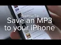 Download Lagu How to save an MP3 to your iPhone