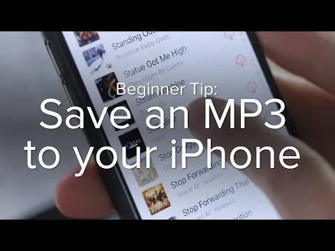 Download MP3 How to save an MP3 to your iPhone