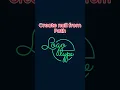Animating with Create Nulls from Paths in After effects