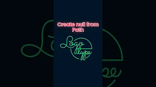 Animating with Create Nulls from Paths in After effects