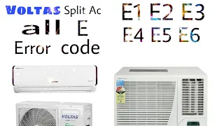 voltas error code E1 E2 E3 E4 E5 E6 voltas error code split ac error code voltas