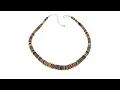Jay King Spiny Oyster and Black Shell 18 Necklace