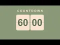 60 Minute Countdown Timer Flip Clock with Simple Beeps