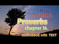 Audio Bible - Proverbs chapter 16 with text NIV