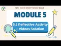 HOTS Module 5 5 Reflective Activity s Presentation Skills Collaboration Module 5