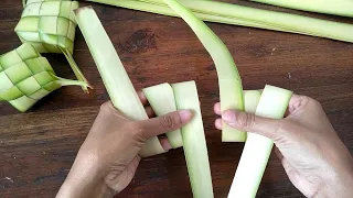 how to make ketupat how to weave ketupat