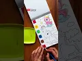 Watercolor unicorn book