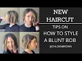 NEW HAIRCUT Tips on how to style a blunt bob