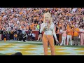 (Good Audio) Dolly Parton sings 'Rocky Top' at Neyland Stadium - Tennessee Volunteers Football