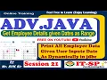 Session 21 ADV Java Retrieve Employee Given Date Range by jdbc application by Mr SVK