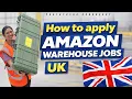 How to Apply Amazon Warehouse Jobs in UK Full Guide Telugu