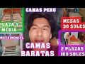 CAMAS BARATAS EN PERU - 2 PLAZAS 100 SOLES