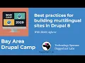 Best practices for building multilingual sites in Drupal 8