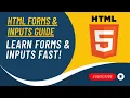 Part 14 Mastering HTML Forms and Input Attributes Full Guide with Examples