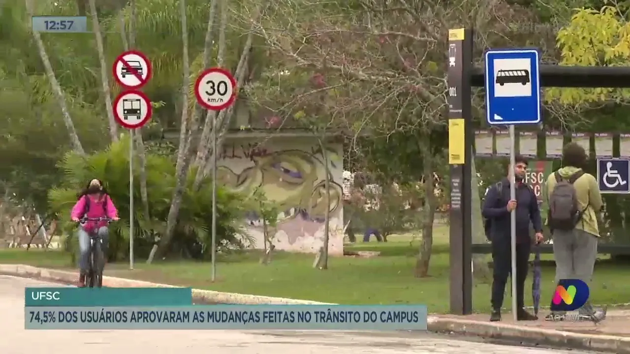 UFSC: 74,5% dos usuários aprovaram as mudanças feitas no trânsito do campus