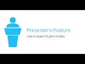 How to Export Grades