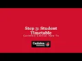 Registration Step 3 Student Timetable Carleton Central How-To