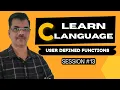 FREE C Language Course Functions in C Language Session