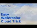 Easy Watercolor Cloud Trick Magical Watercolor Tutorial