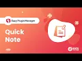 WordPress Plugin Quick Note
