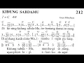 [MADAH BAKTI] Kidung SabdaMu | Lagu Renungan | Madah Bakti No. 212