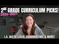 2nd Grade Homeschool Curriculum Picks 2026-2027 Math LA and More