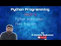 PYTHON INSTALLATION PART - 2