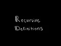Discrete Math 5 3 1 Recursive Definitions