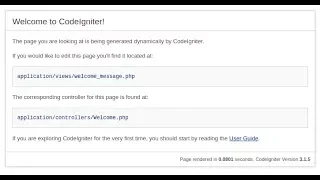Codeigniter basic tutorial and how to remove index php from codeigniter url