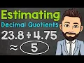 Estimating Decimal Division Math with Mr J