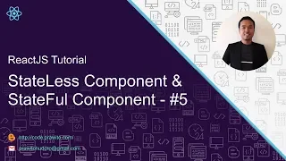 StateLess Component StateFul Component ReactJS Tutorial Indonesia