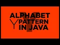 Alphabet Y pattern in java