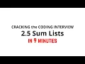 2 5 Sum Lists Cracking the Coding Interview Solution