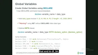 CCL Variable Scoping